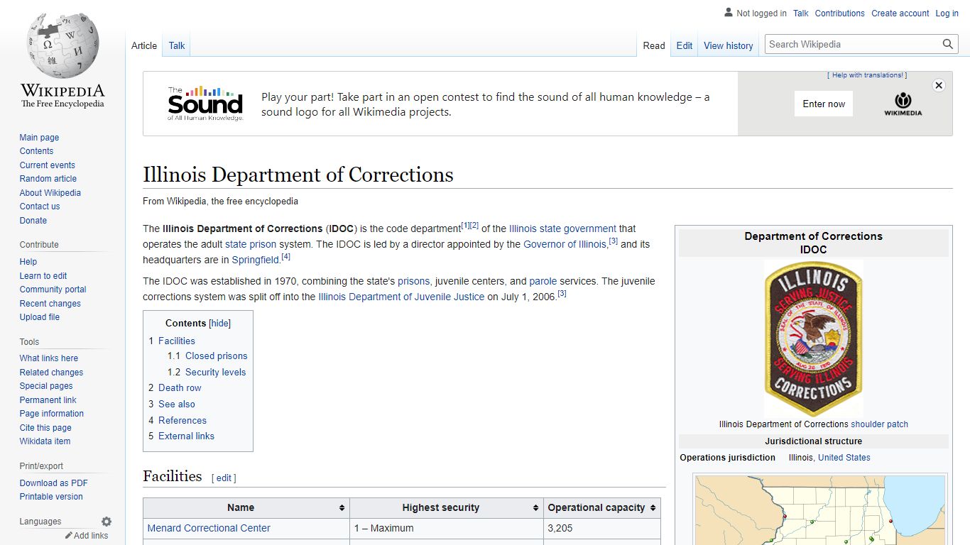 Illinois Department of Corrections - Wikipedia
